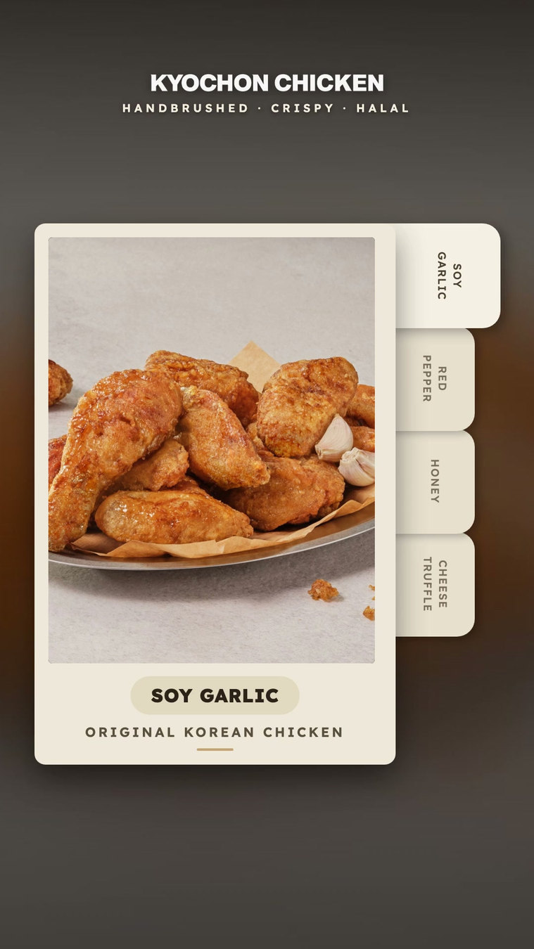 KyoChon — Flavour cards
